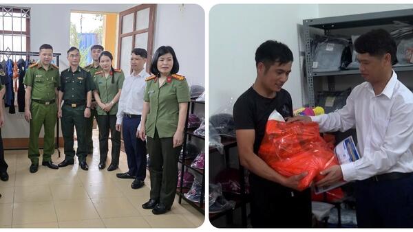 CÔNG AN XÃ MẪU SƠN RA MẮT MÔ HÌNH GIAN HÀNG 0 ĐỒNG
