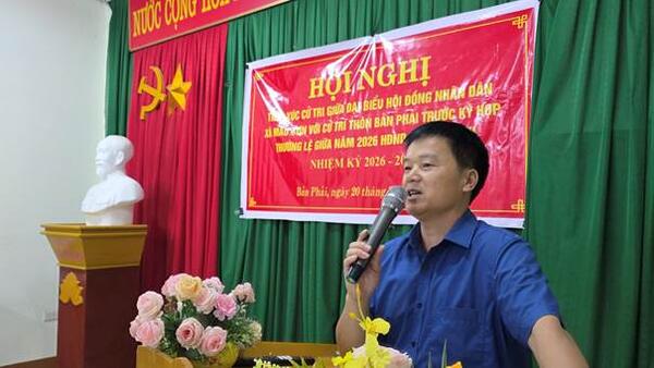 TỔ ĐẠI BIỂU HĐND SỐ 04 TIẾP XÚC CỬ TRI TRƯỚC KỲ HỌP THƯỜNG LỆ GIỮA NĂM 2026